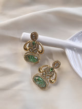 Green Stone Earrings