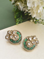 Load image into Gallery viewer, Green Stone Earrings
