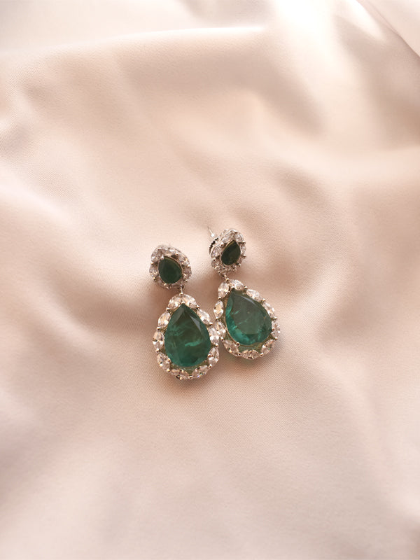 Green Stone Earrings