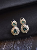 Load image into Gallery viewer, Green Stone Earrings
