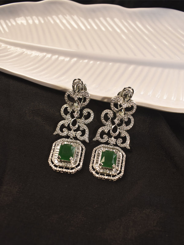 Green Stone Earrings