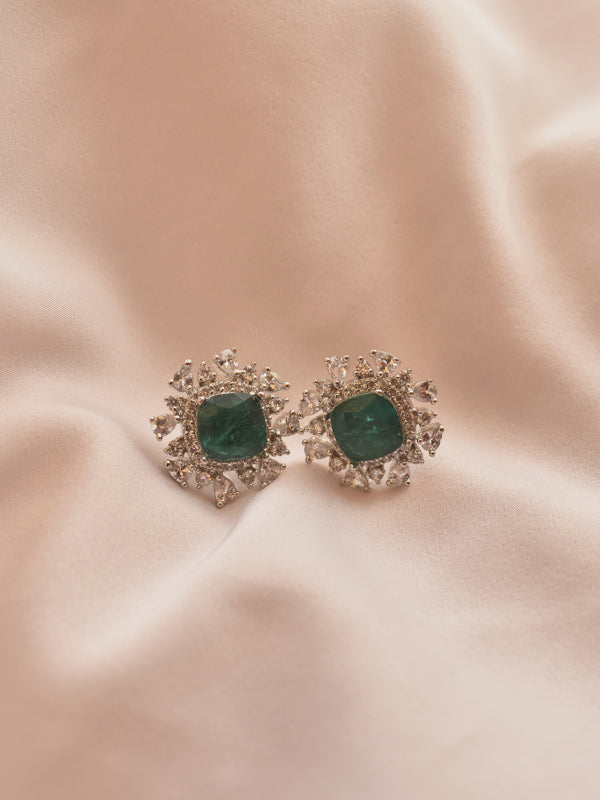 Green Stone Earrings