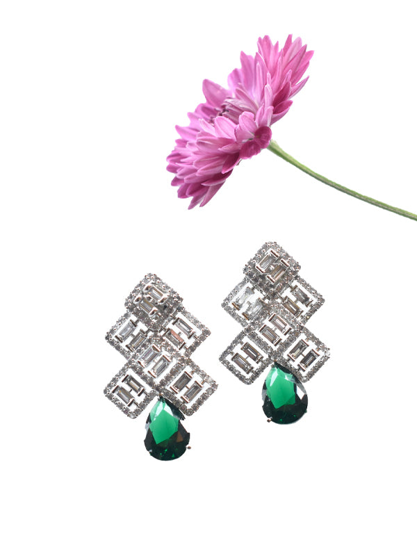 Green Stone Earrings