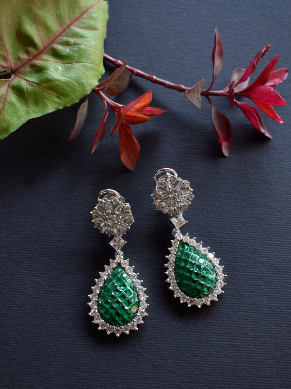 Green Stone Earrings