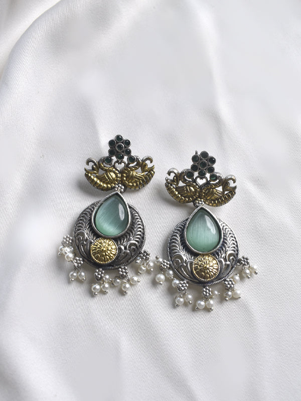 Green Stone Earrings