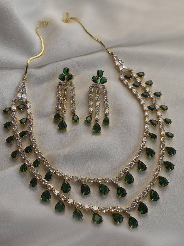 Green Stone NcklaceSet