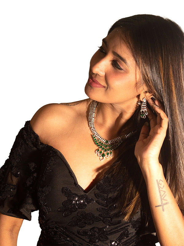 Green AD Necklace Set