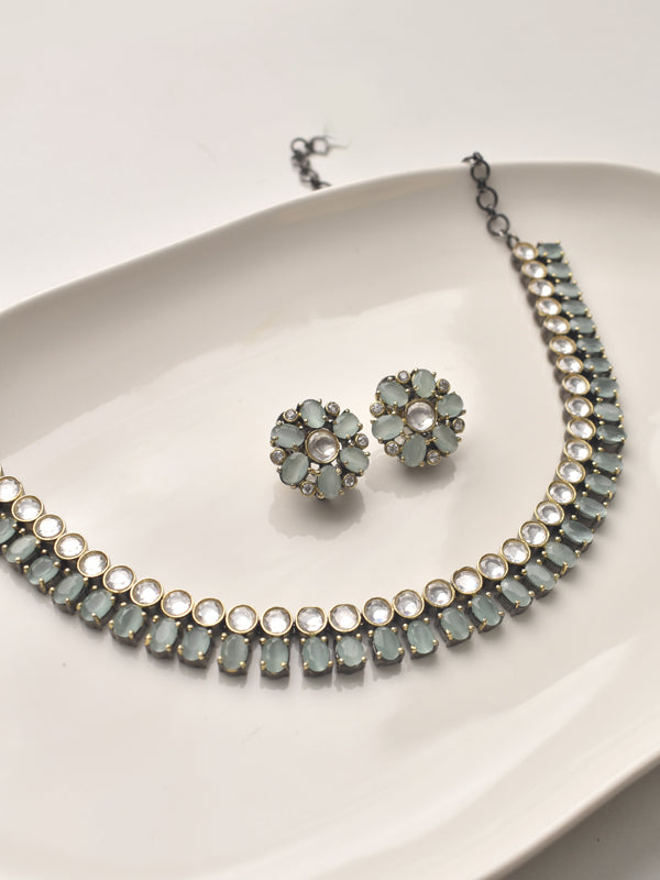 Green Choker | Kundan Choker