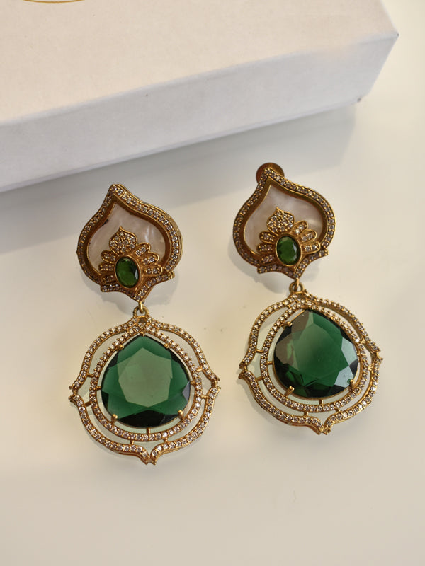 Green Earrings