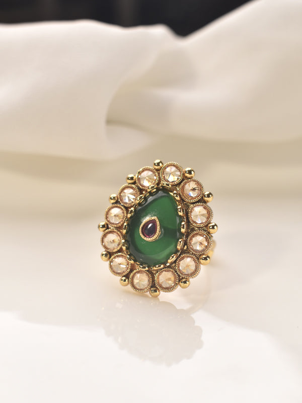 Green Finger Ring 