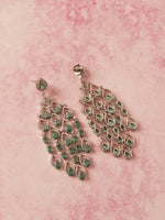 Load image into Gallery viewer, Green Long AD Earring
