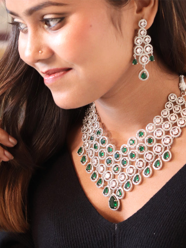 Green Stone Necklace | Green Ad Set