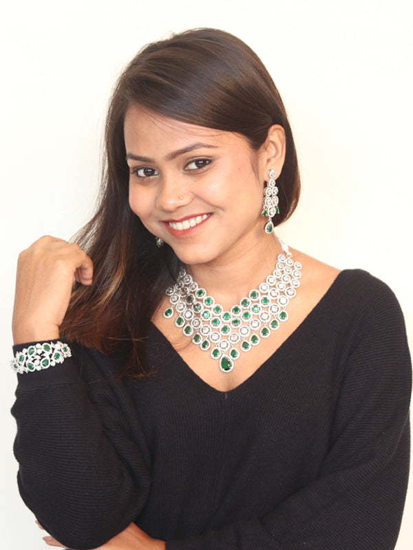 Green Stone Necklace | Green Ad Set