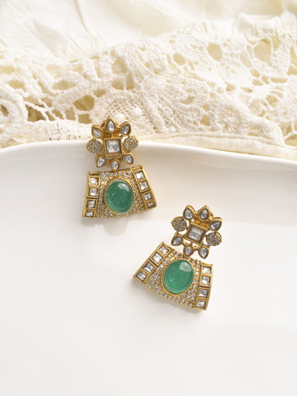 Green Stone Earring