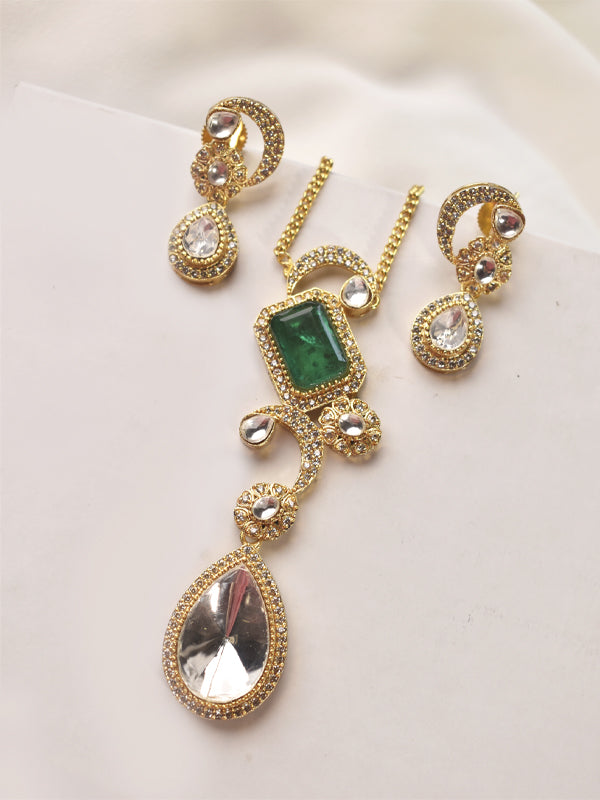 Green Stone Earring