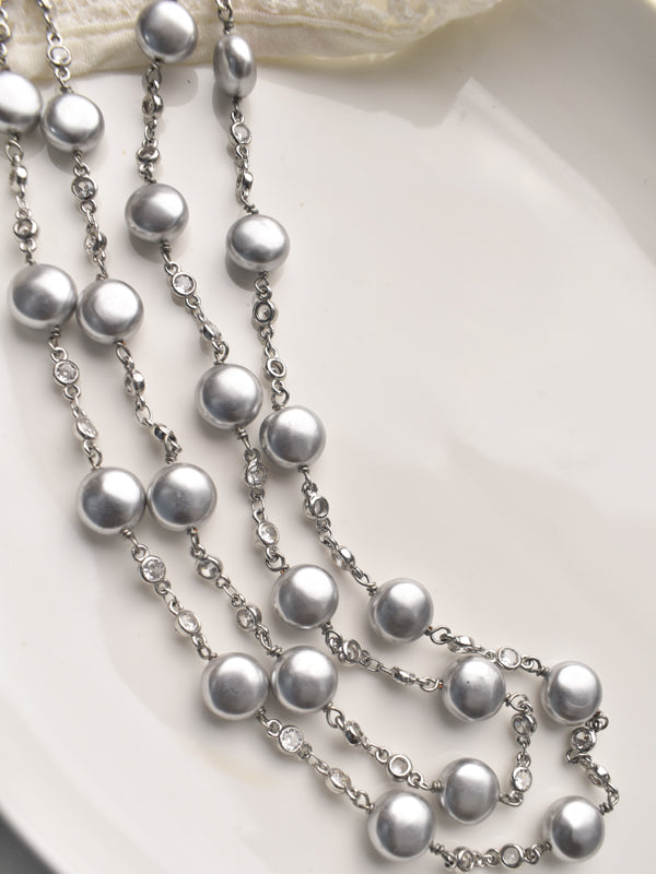 Grey Beads Moti Mala 