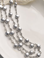 Load image into Gallery viewer, Grey Beads Moti Mala 
