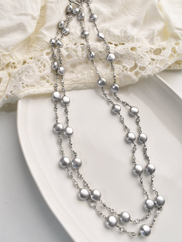 Grey Beads Moti Mala | Beads Mala