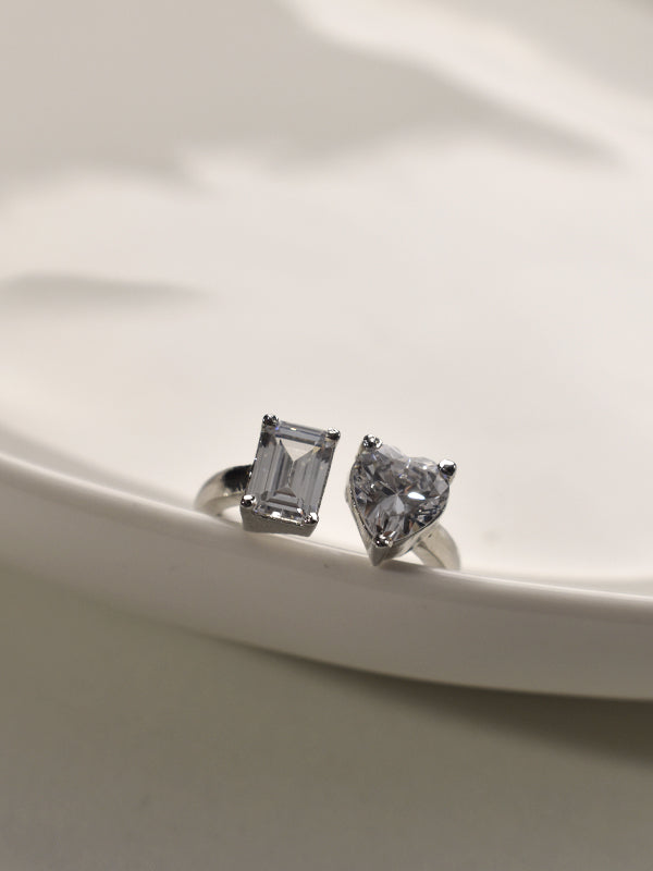 Hart Shaped AD Finger Ring