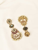Load image into Gallery viewer, Multi color Long Earring | Long Kundan Earring
