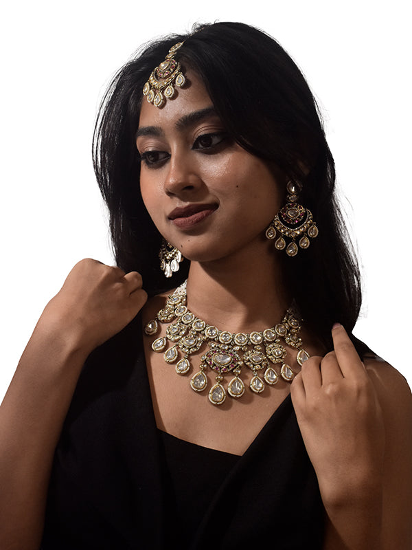 Heavy Kundan Necklace Set | Multi Kundan Necklace Set