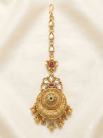 Load image into Gallery viewer, Heritage Golden &amp; Kundan Maang Tikka
