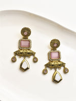 Load image into Gallery viewer, Indo Western Pink Earring
