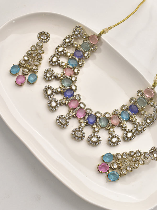 Jewelry set with colorful beads