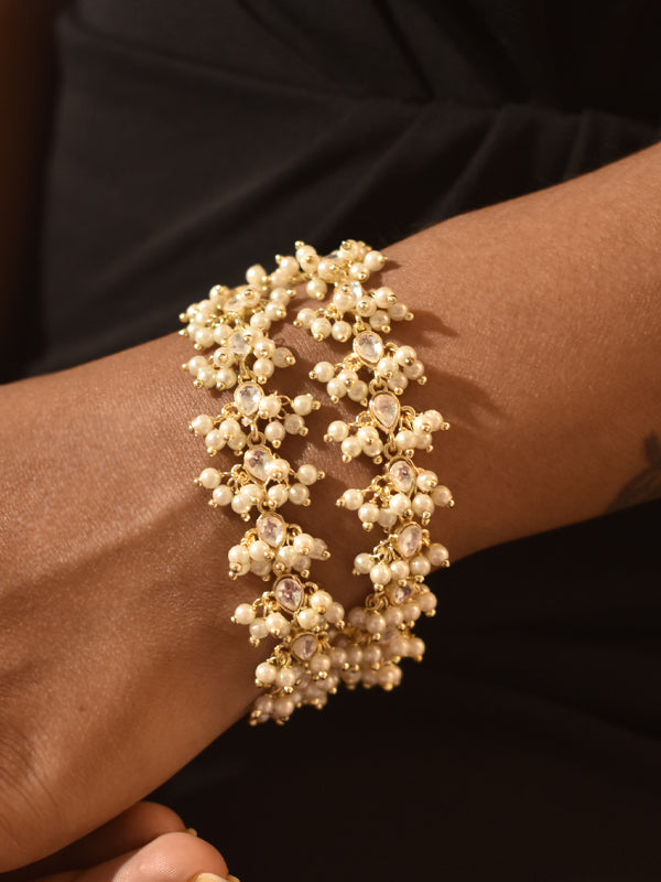 Golden Bracelet | Kundan Bracelet