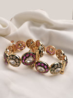 Load image into Gallery viewer, Multi Color Bangles | Kundan Bangle
