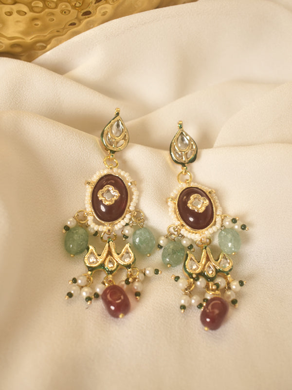 Red Stone Earring