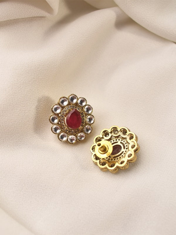 Double Layer Necklace Set | Kundan Necklace