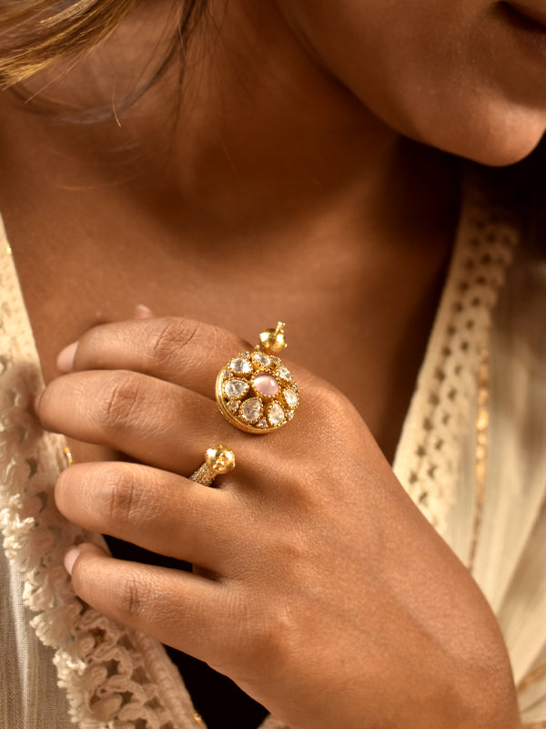 Kundan Finger Ring