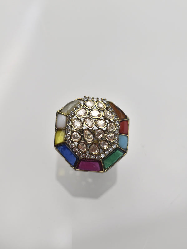 Kundan Finger Ring