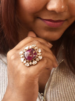 Load image into Gallery viewer, Kundan Finger Ring
