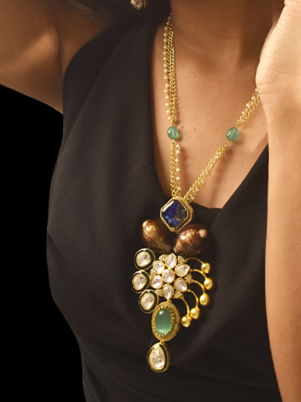 Kundan Long Necklace