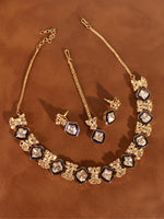 Load image into Gallery viewer, Blue Necklace Set | Kundan Necklace Set
