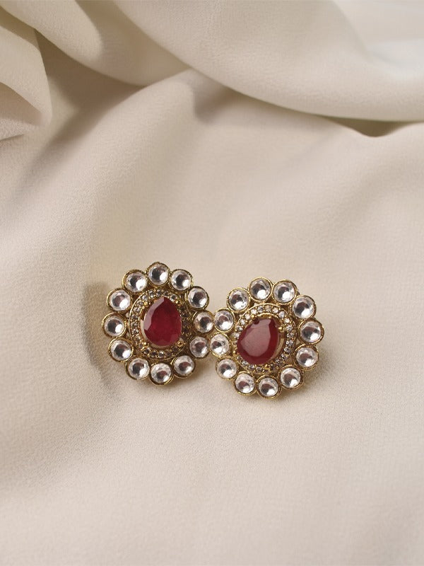 Double Layer Necklace Set | Kundan Necklace