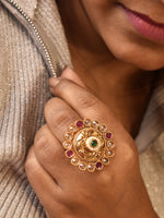 Load image into Gallery viewer, Kundan Finger Ring
