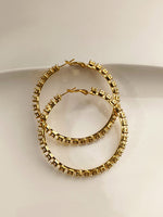 Load image into Gallery viewer, Large Single Row Crystal Tennis Hoops
