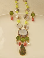Load image into Gallery viewer, Long Pearl and Beads Necklace Set
