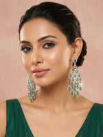 Load image into Gallery viewer, Long AD Stone Earring
