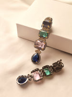 Load image into Gallery viewer, Long Earring with Colorful Stone
