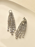 Load image into Gallery viewer, Long Earrings White Stone Earrings
