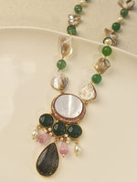 Load image into Gallery viewer, Long Pearl and Beads Necklace Set 
