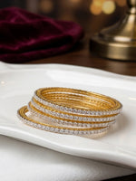Load image into Gallery viewer, Lightweight Golden Churi Set for Women

