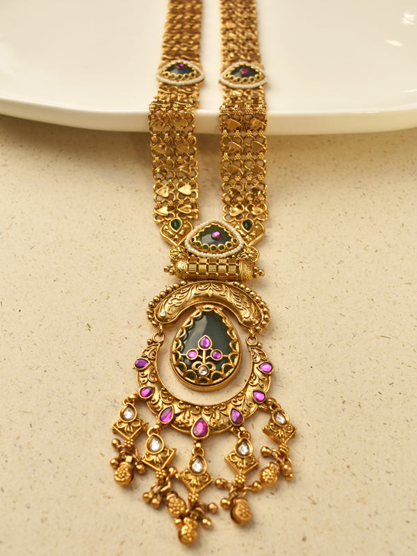 Maharani Gold-Tone Long Necklace 