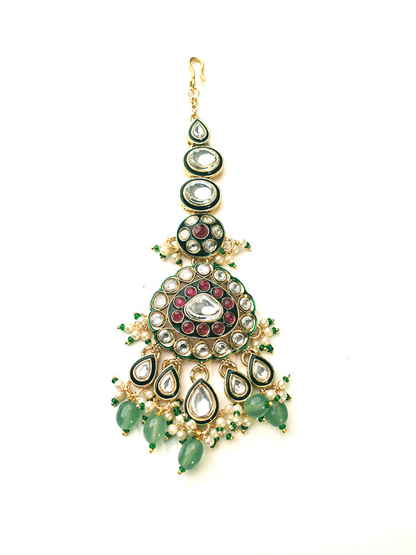 Mang Tika with green stones 