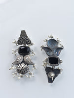 Load image into Gallery viewer, Black Earrings | Metal Earrings
