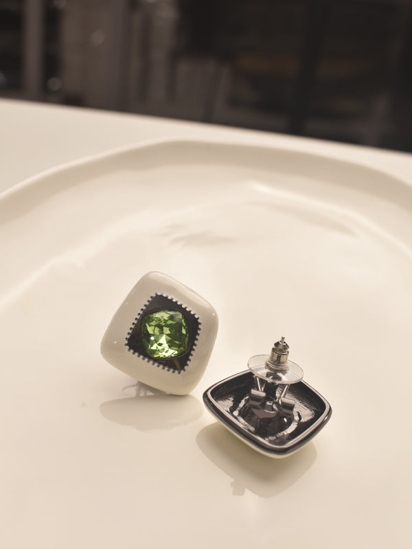 Minimalist Green Studs